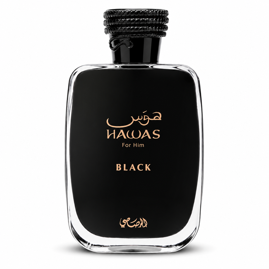 عطر هوس بلاك الرصاصي للرجال 100مل خشبي قوي - Rasasi Hawas Black EDP Men 100ml Egypt | NASMAT