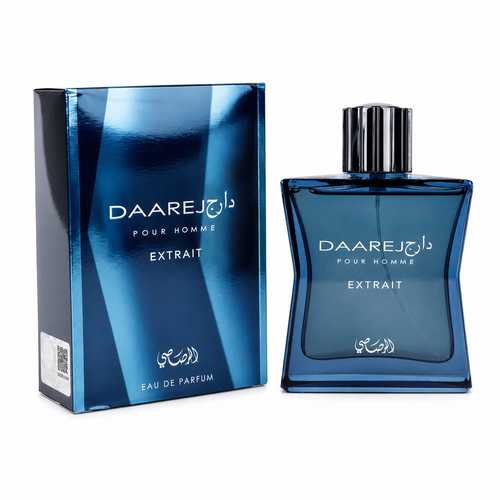 عطر دارج اكسترا الرصاصي - صورة ثانية 100مل - Rasasi Daarej Extrait Parfum bottle Egypt | NASMAT
